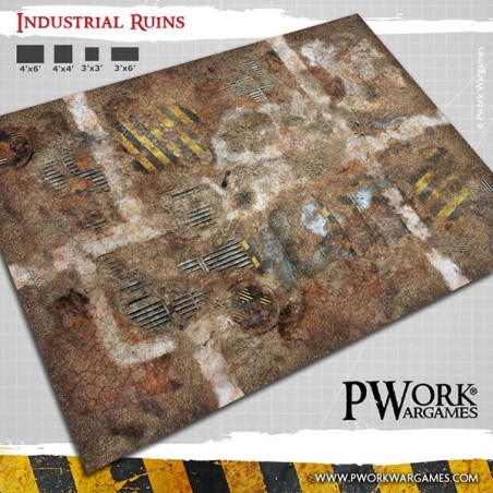 Tapis de jeu néoprène Industrial Ruins 90x90cm - GM01500N3X3 Tapis de jeu néoprène Industrial Ruins 90x90cm - GM01500N3X3
