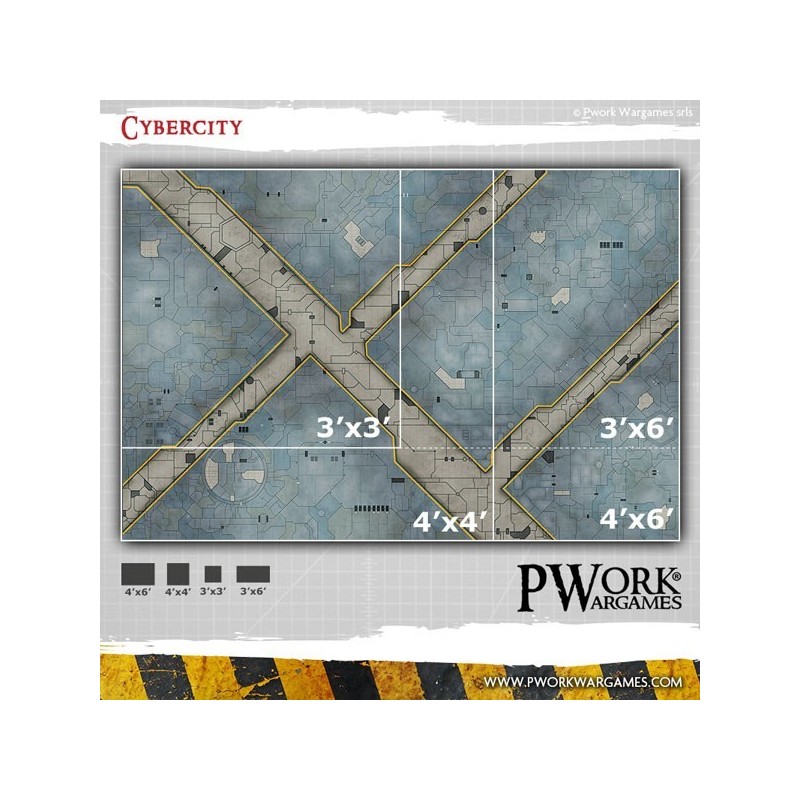 Tapis de jeu néoprène Cybercity 90x90 cm - GM00500N3X3