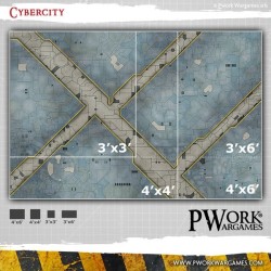 Tapis de jeu néoprène Cybercity 120x120cm - GM00500N4X4