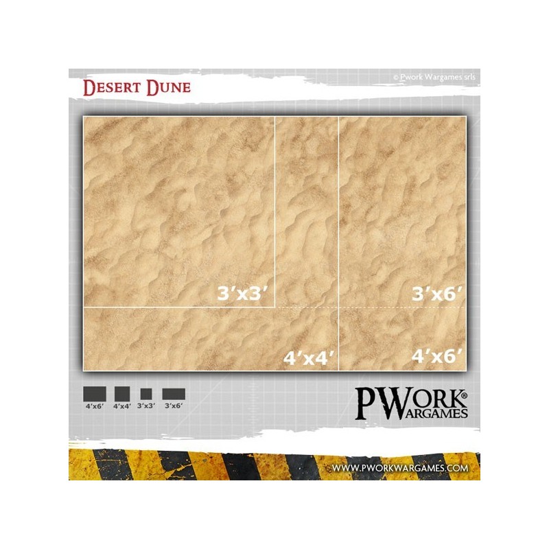 Tapis de jeu néoprène Desert Dune 120x120cm - GM01000N4X4