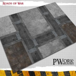 Tapis de jeu néoprène Roads of War 90x90cm - GM02600N3X3