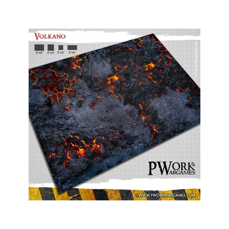 Tapis de jeu néoprène Volkano 44x60" - GM03400N44x60