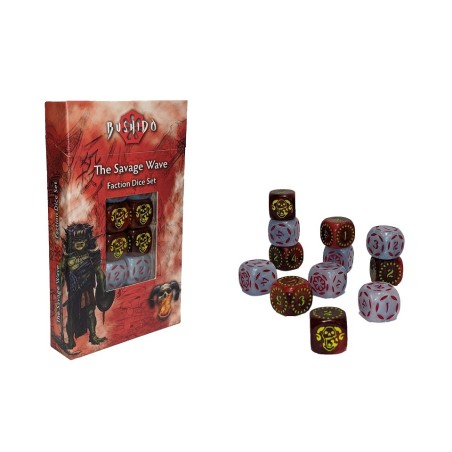 BUSHIDO - DÉS DE FACTION - VAGUE SAUVAGE - GCTBRS017 BUSHIDO - DÉS DE FACTION - VAGUE SAUVAGE - GCTBRS017