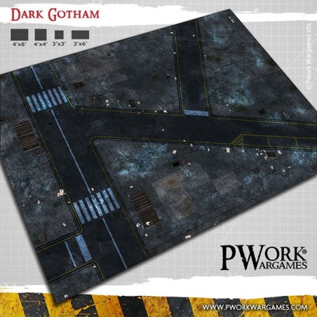 Tapis de jeu néoprène DARK GOTHAM 4x6 - GM00600N4X6 Tapis de jeu néoprène DARK GOTHAM 4x6 - GM00600N4X6