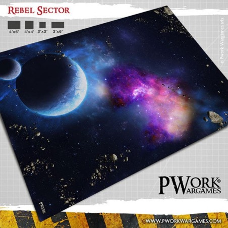 Tapis de jeu néoprène REBEL SECTOR 4x6 - GM02500N4X6 Tapis de jeu néoprène REBEL SECTOR 4x6 - GM02500N4X6