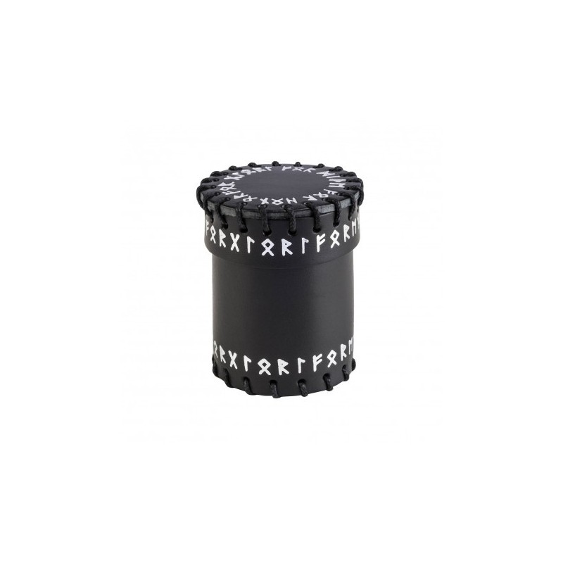 Coupe à Dés Runique - Cuir Noir (1)