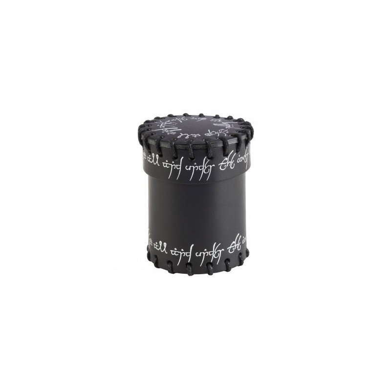 Coupe à Dés Elfique - Cuir Noir (1)