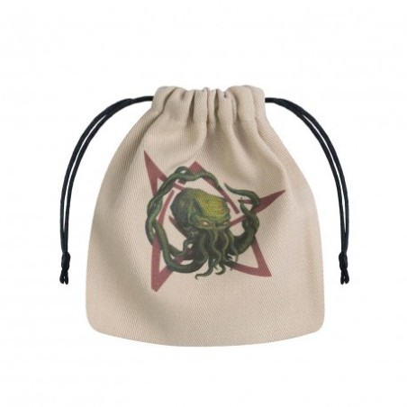 Sac à Dés L'Appel de Cthulu - Beige & Multicolore (1) Sac à Dés L'Appel de Cthulu - Beige & Multicolore (1)