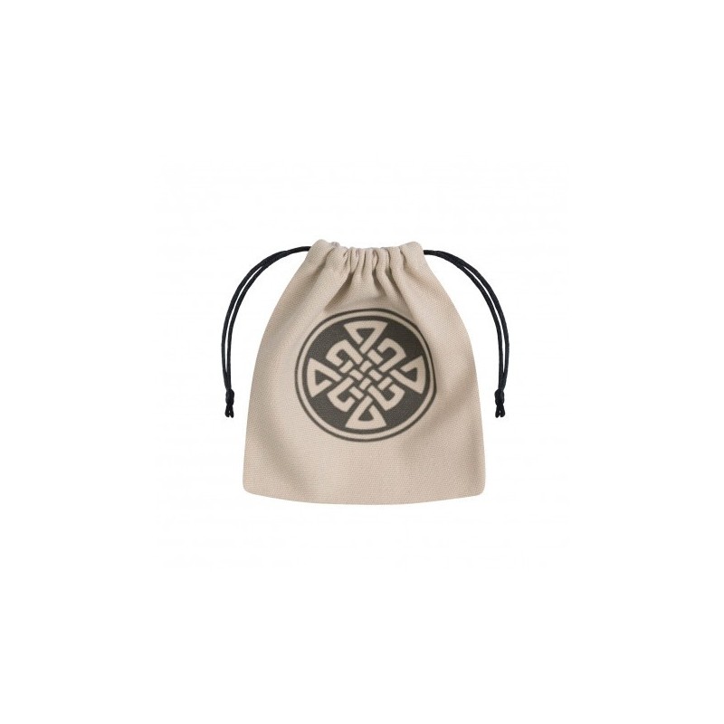 Sac à Dés Celtique - Beige & Noir (1)