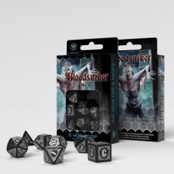 Set de Dés Suceur de Sang - Noir & Argent (7)