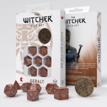 Set de Dés The Witcher - Geralt, Le Chasseur de Monstres Set de Dés The Witcher - Geralt, Le Chasseur de Monstres