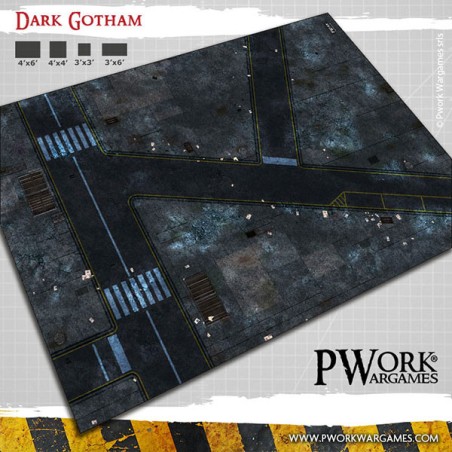 Tapis de jeu néoprène Dark Gotham 90x120cm