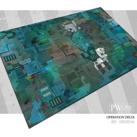 Tapis de jeu néoprène Opération Delta 120x120cm- GM02100N4X4