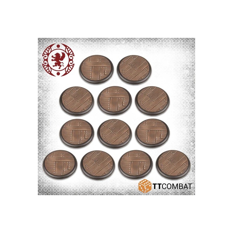 Carnevale - 40mm Wooden Plank Bases - TTCGR-ACC-032