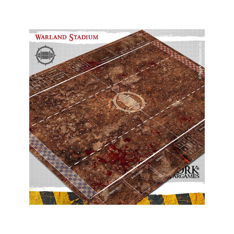 Tapis de jeu Blood Bowl néoprène - Warland Stadium - BB01100N