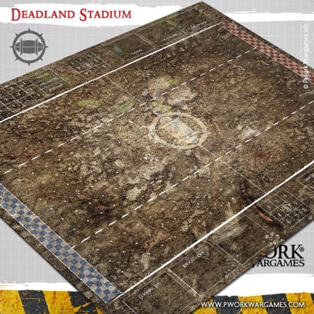 Tapis de jeu Blood Bowl néoprène - Deadland Stadium - BB00600N