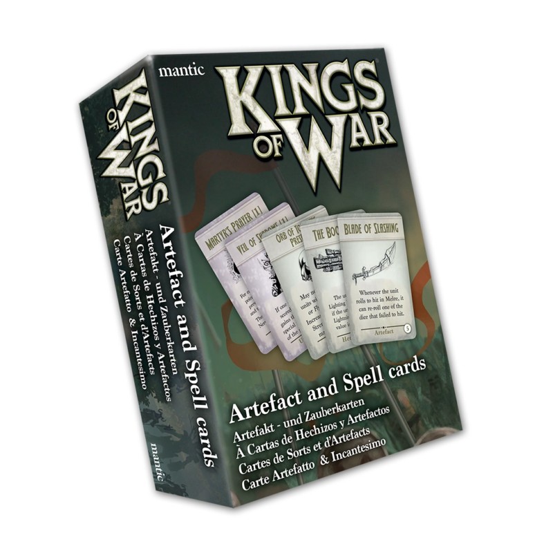 KINGS OF WAR - CARTES DE SORTS ET ARTEFACTS (ENG) - MGKWM118 - Mantic Games