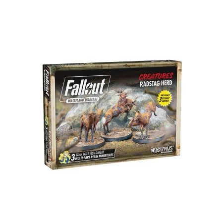 FALLOUT : WASTELAND WARFARE - CREATURES : RADSTAG HERD MUH052289 FALLOUT : WASTELAND WARFARE - CREATURES : RADSTAG HERD MUH052289
