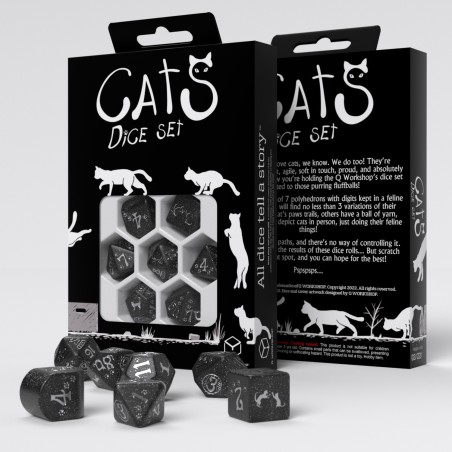 SET DE DÉS MODERNES CATS - WAFFLE SET DE DÉS MODERNES CATS - WAFFLE
