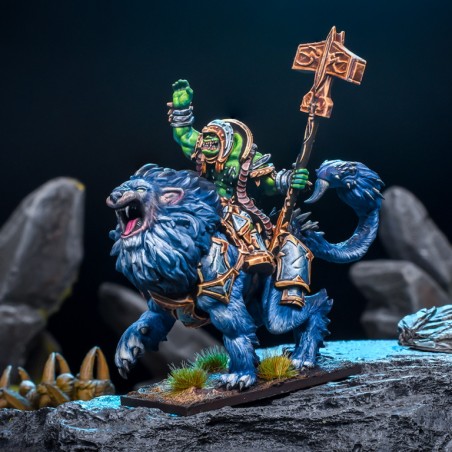 KINGS OF WAR - ORCS DE LA FAILLE - INVOCATEUR DE TEMPÊTE SUR MANTICORE - MGKWO205 KINGS OF WAR - ORCS DE LA FAILLE - INVOCATEUR DE TEMPÊTE SUR MANTICORE - MGKWO205