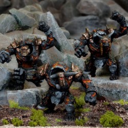 KINGS OF WAR - NAINS ABYSSAUX - GOLEMS D'OBSIDIENNE MINEURS