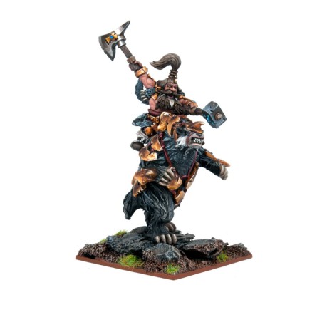 KINGS OF WAR - NAINS - SEIGNEUR BERSERKER SUR BLAIREAU - MGKWD80-1 - MANTIC GAMES KINGS OF WAR - NAINS - SEIGNEUR BERSERKER SUR BLAIREAU - MGKWD80-1 - MANTIC GAMES