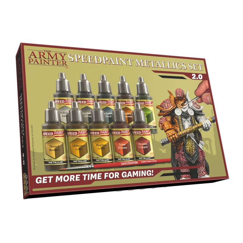 ARMY PAINTER STARTER PEINTURE SPEEDPAINT METALLIC SET 2.0