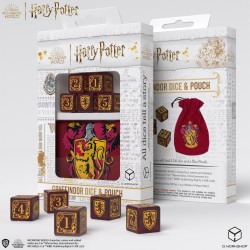 Set de D6 + Sac à Dés Harry Potter Gryffondor