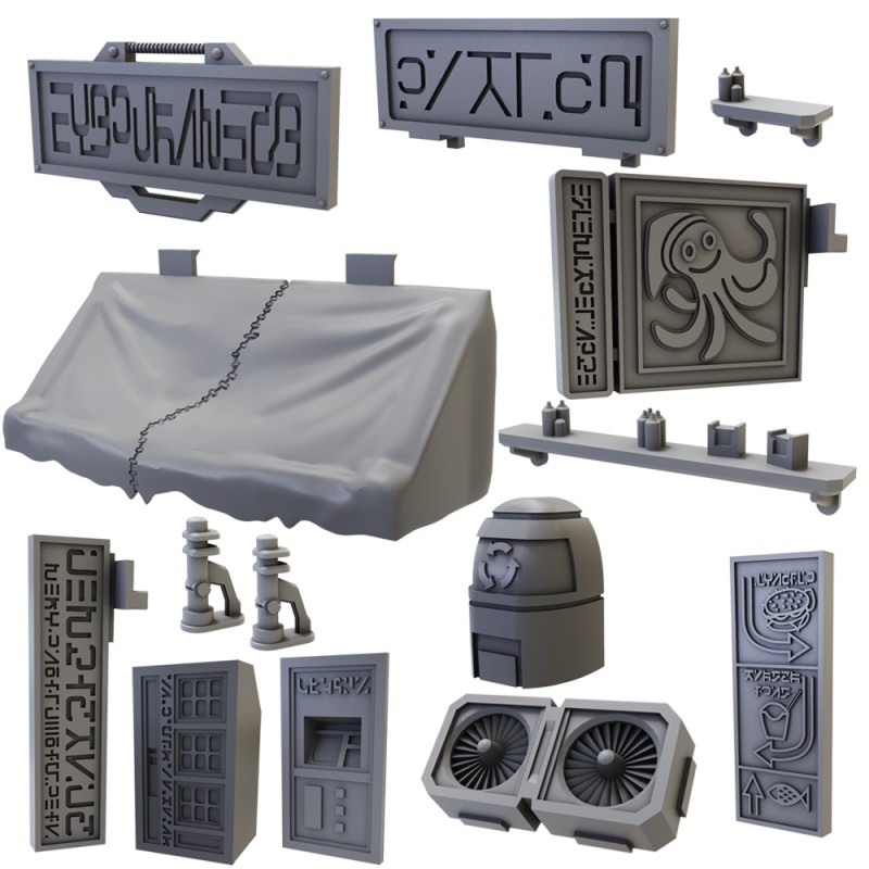 TERRAIN CRATE - BATTLEZONES STREET ACCESSORIES - MGTC211