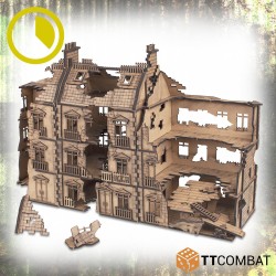TT COMBAT - THE CITY CORNER AND DILAPIDATED ROWHOUSE DESTROYED - TTSCW-WAR-083