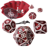 ENTTDM7520RDEW ENHANCE - SET DE DÉS MÉTALLIQUES ROUGES