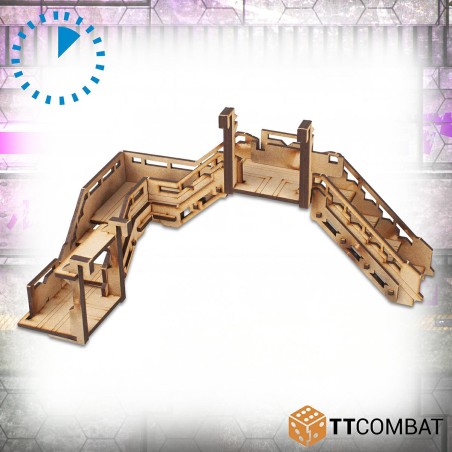 TT COMBAT - CASHSTACK FIRE ESCAPE & HELIX STAIRS - TTSCW-SFU-135 TT COMBAT - CASHSTACK FIRE ESCAPE & HELIX STAIRS - TTSCW-SFU-135