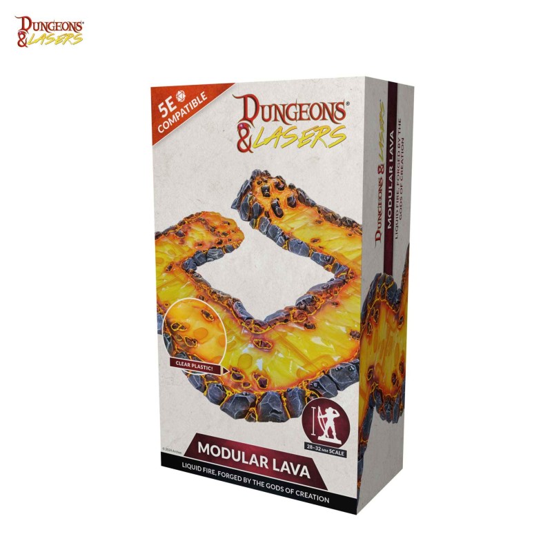 DUNGEONS & LASERS - DÉCORS - Modular lava - DNL0073