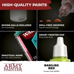 Army Painter -  Warpaints Fanatic - Basilisk Red