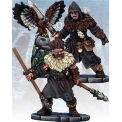 FGV228_Frostgrave - Maître des corbeaux et javelinier Barbares