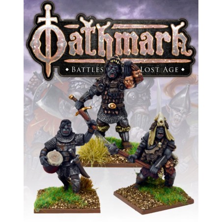OAK603_Oathmark - Orc King, Wizard & Drummer II OAK603_Oathmark - Orc King, Wizard & Drummer II
