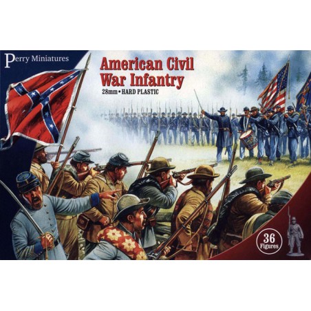 PEMACW1_Perry Miniatures - Plastic American Civil War Infantry (36 figurines) PEMACW1_Perry Miniatures - Plastic American Civil War Infantry (36 figurines)