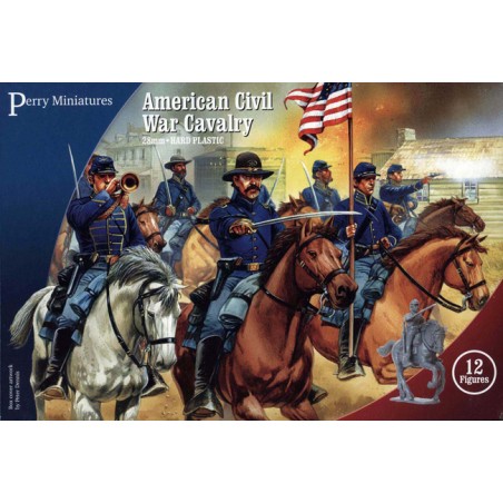 PEMACW2_Perry Miniatures - Plastic American Civil War Cavalry (12 figurines) PEMACW2_Perry Miniatures - Plastic American Civil War Cavalry (12 figurines)