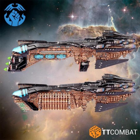 Dropfleet Commander - Resistance Battlecruisers TTDFX-RES-022 Dropfleet Commander - Resistance Battlecruisers TTDFX-RES-022