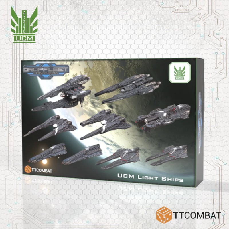 Dropfleet Commander UCM Battlecruisers | Navi Da Guerra Per Gioco Tattico Spaziale - Nuove