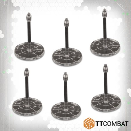 Dropfleet Commander - Dropfleet Commander Small  Clear Base Pack TTDFR-ACC-010 Dropfleet Commander - Dropfleet Commander Small  Clear Base Pack TTDFR-ACC-010