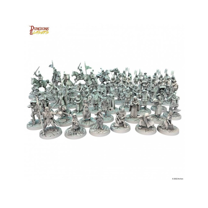 DNL0036 Dungeon & Lasers - Figurines - Townsfolk Miniature Pack
