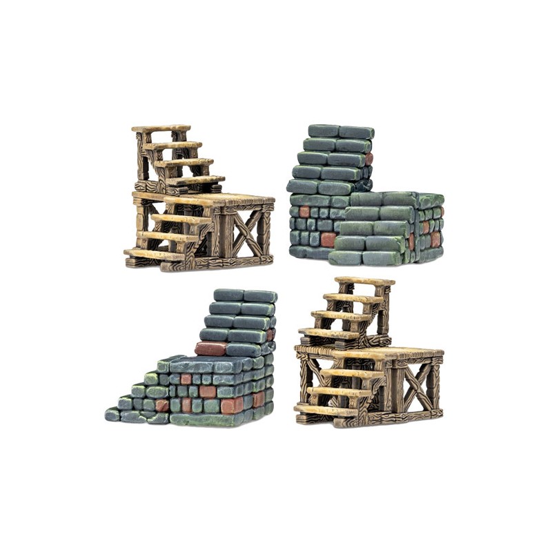 DNL0038 Dungeons & Lasers - Décors - Stairs Pack DNL0038 Dungeons & Lasers - Décors - Stairs Pack