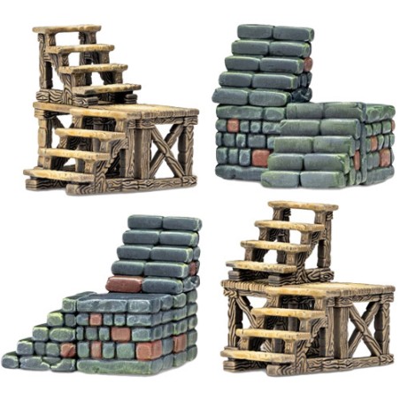 DNL0038 Dungeons & Lasers - Décors - Stairs Pack DNL0038 Dungeons & Lasers - Décors - Stairs Pack
