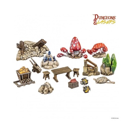 Dungeons & Lasers - Décors - Dwarven Mine Props Dungeons & Lasers - Décors - Dwarven Mine Props