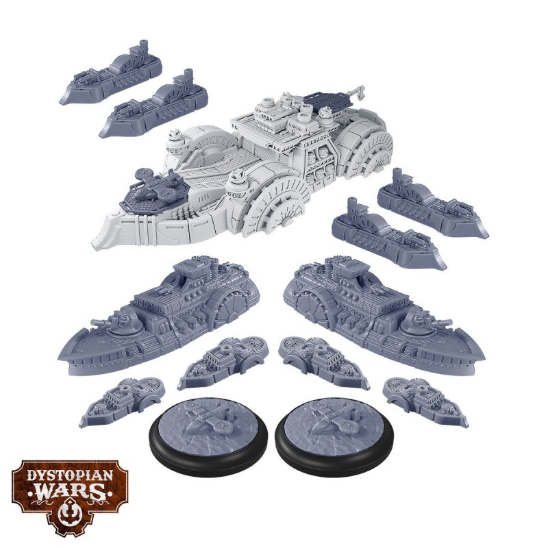 DWA120016_Dystopian Wars - Gotham Battlefleet Set