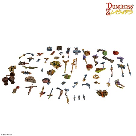Dungeons & Lasers - Décors - Adventurer’s Gear Set Dungeons & Lasers - Décors - Adventurer’s Gear Set