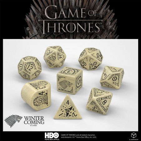 Q Workshop - Set de dés Game of Thrones Starks GOT/00190166/2025/1/A Q Workshop - Set de dés Game of Thrones Starks GOT/00190166/2025/1/A