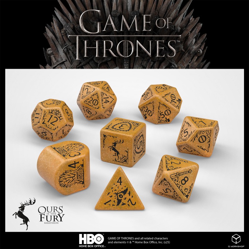Q Workshop - Set de dés Game of Thrones Baratheon GOT/00190166/2025/4/A
