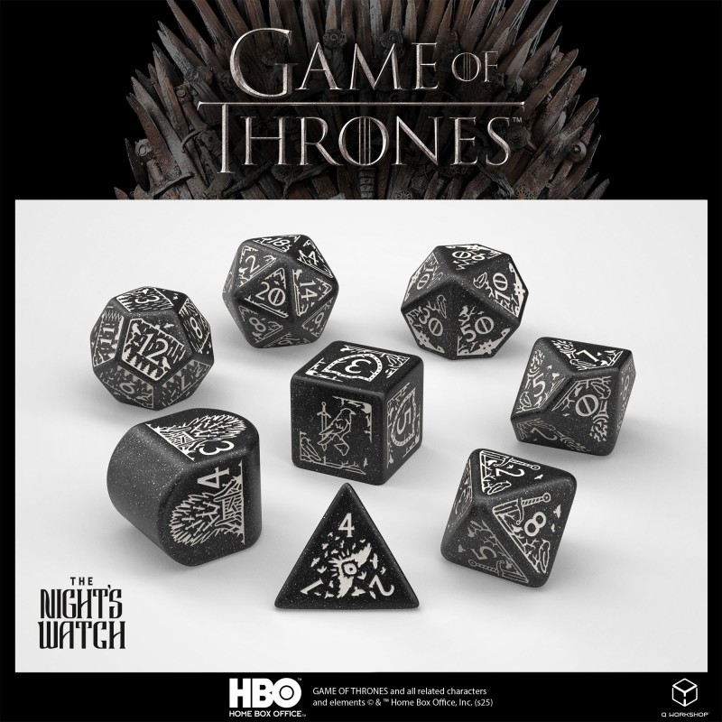 Q Workshop - Set de dés Game of Thrones Garde de Nuit GOT/00190166/2025/5/A
